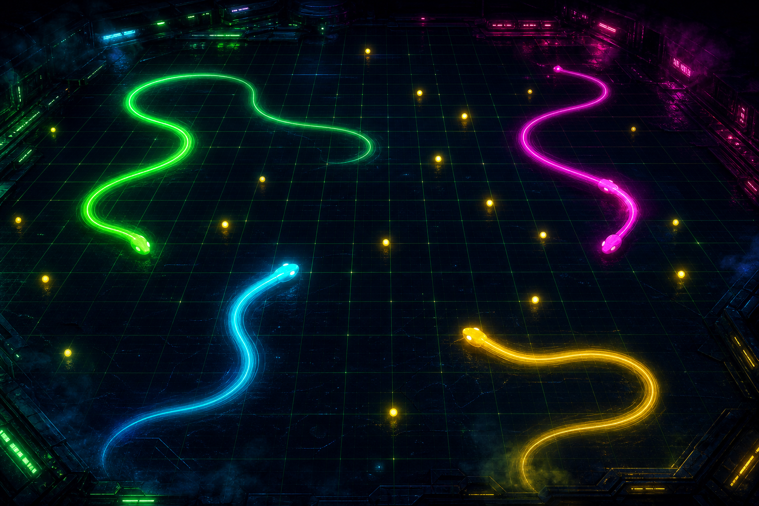 Snake multiplayer arcade survival game