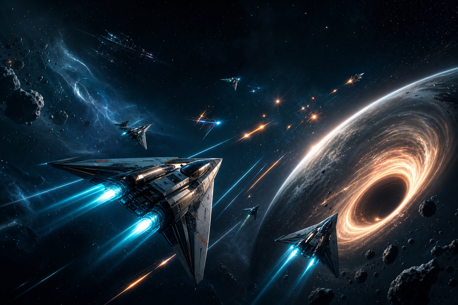 Space War multiplayer zero-gravity duel game