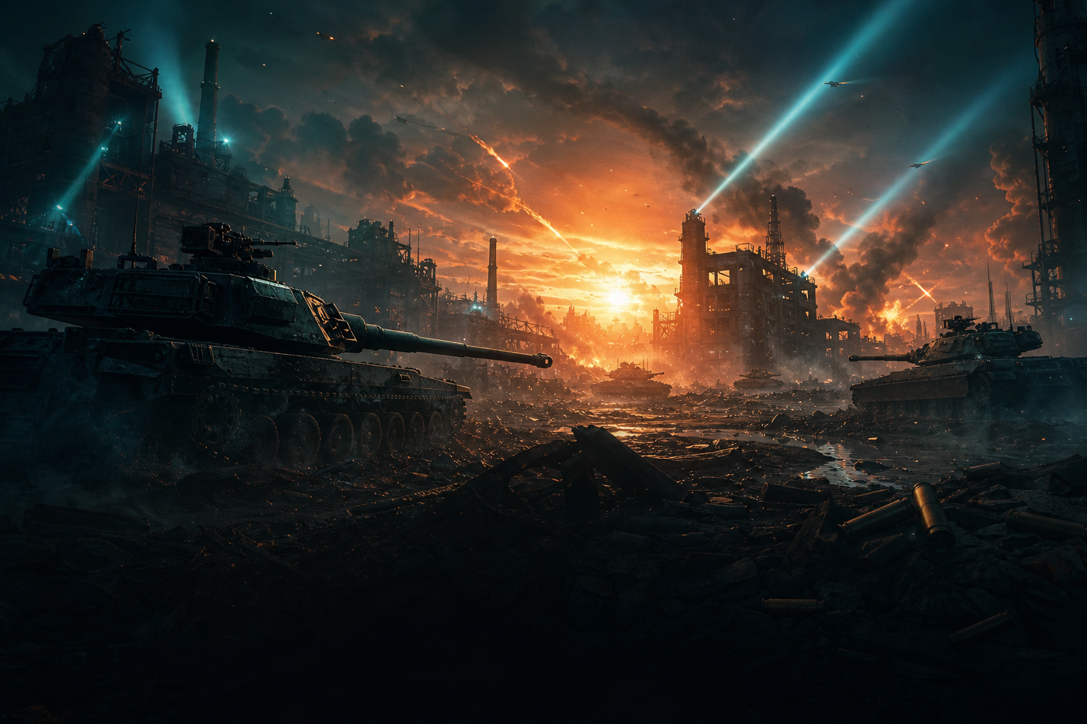 Tank Battle multiplayer arcade combat game