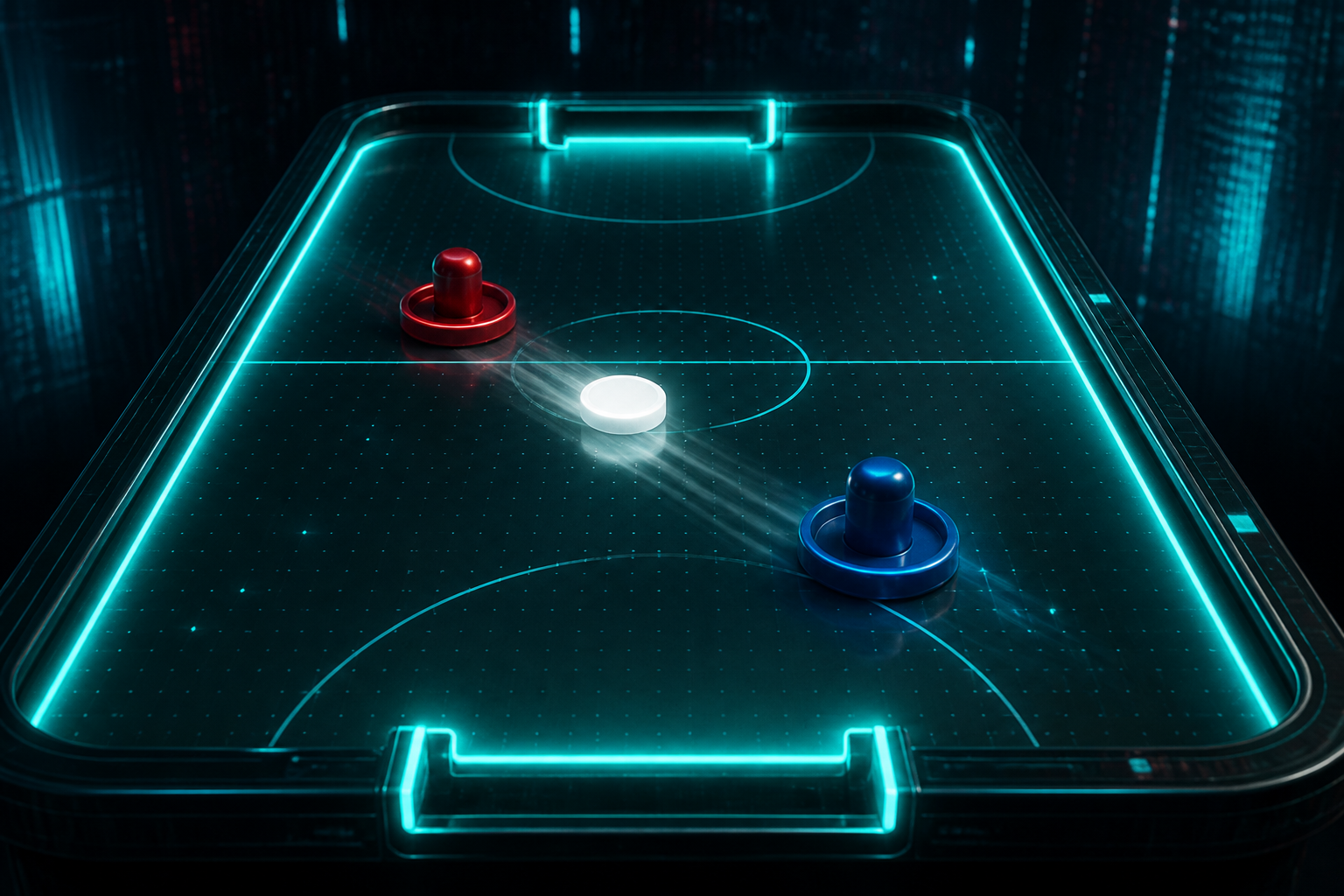 Like air-hockey, but online and with multiple players